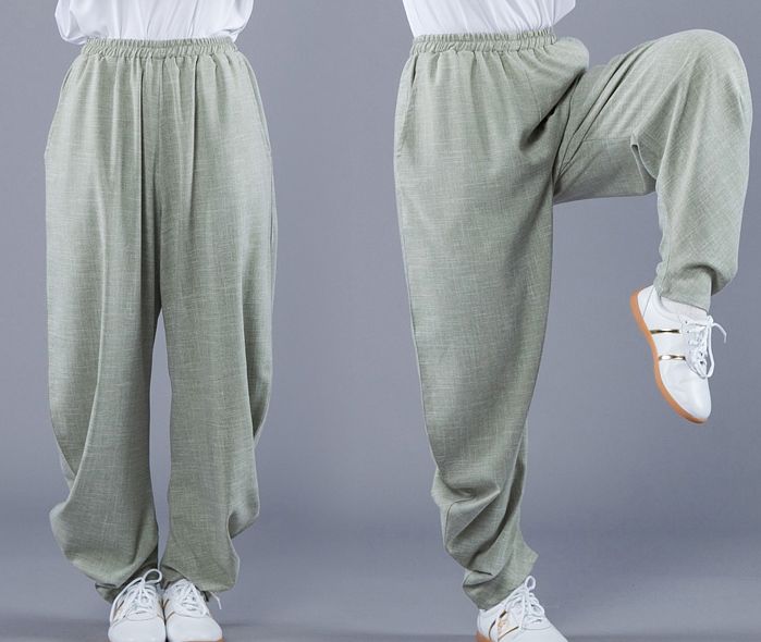 

New Unisex elastic tai chi pants martial arts wushu bloomers gongfu trousers Spring&Autumn red/black/gray