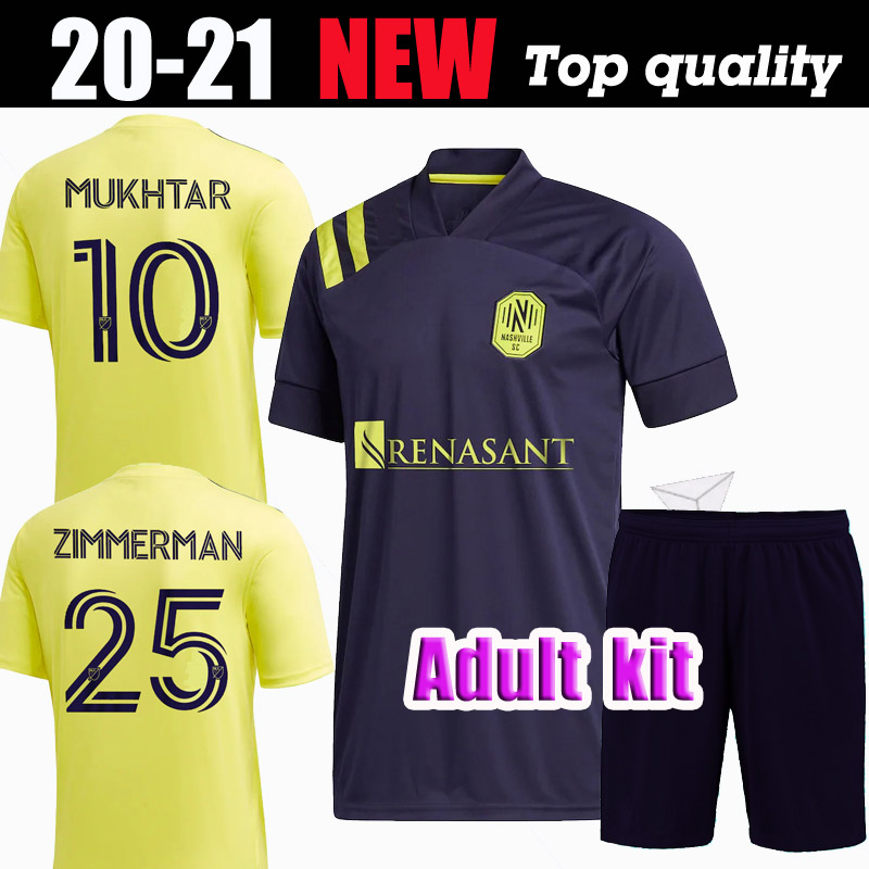 

2020 Nashville SC home away soccer jerseys MUKHTAR BADJI LOVITZ MCCARTY GODOY BECKELES adult kit 20 21 JERSEY MLS FOOTBALL SHIRTS