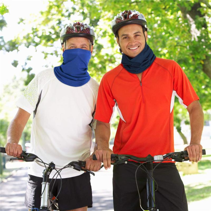 

Cycling Sunscreen Quick-Drying Bandanas Fishing Mask scarf Bike Face Shield Neck Warmer Gaiter Tube Headwear For men Women, As pic