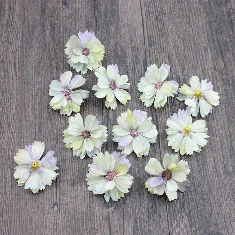 

10pcs Multicolor Mini Silk Daisy Artificial Flowers Simulation Fake Daisy Flower Wedding Garland Restaurant Decoration Flower