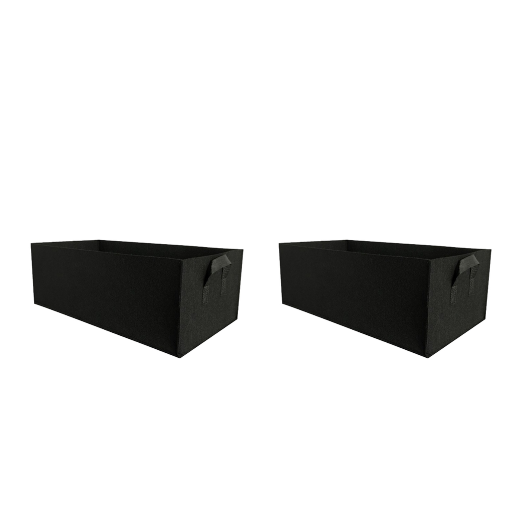 

set of 2 garden grow bags pot container for plants flowers eco material