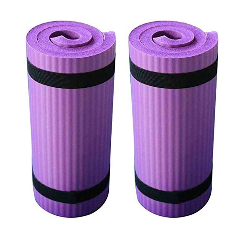

2Pcs Yoga Mat Folding Exercise Pad Non-Slip Weight Waterproof, Blue