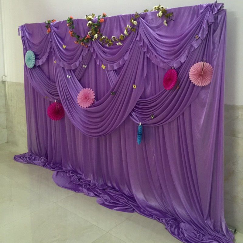 10ft*30ft (3m*6m)Wedding backdrop curtain for wedding decoration event party curtain drapes stage background curtain 2017-image-454723602