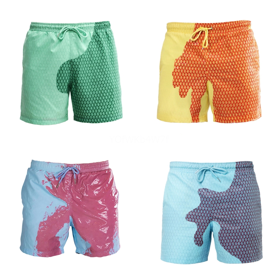 mens metallic gold swim shorts