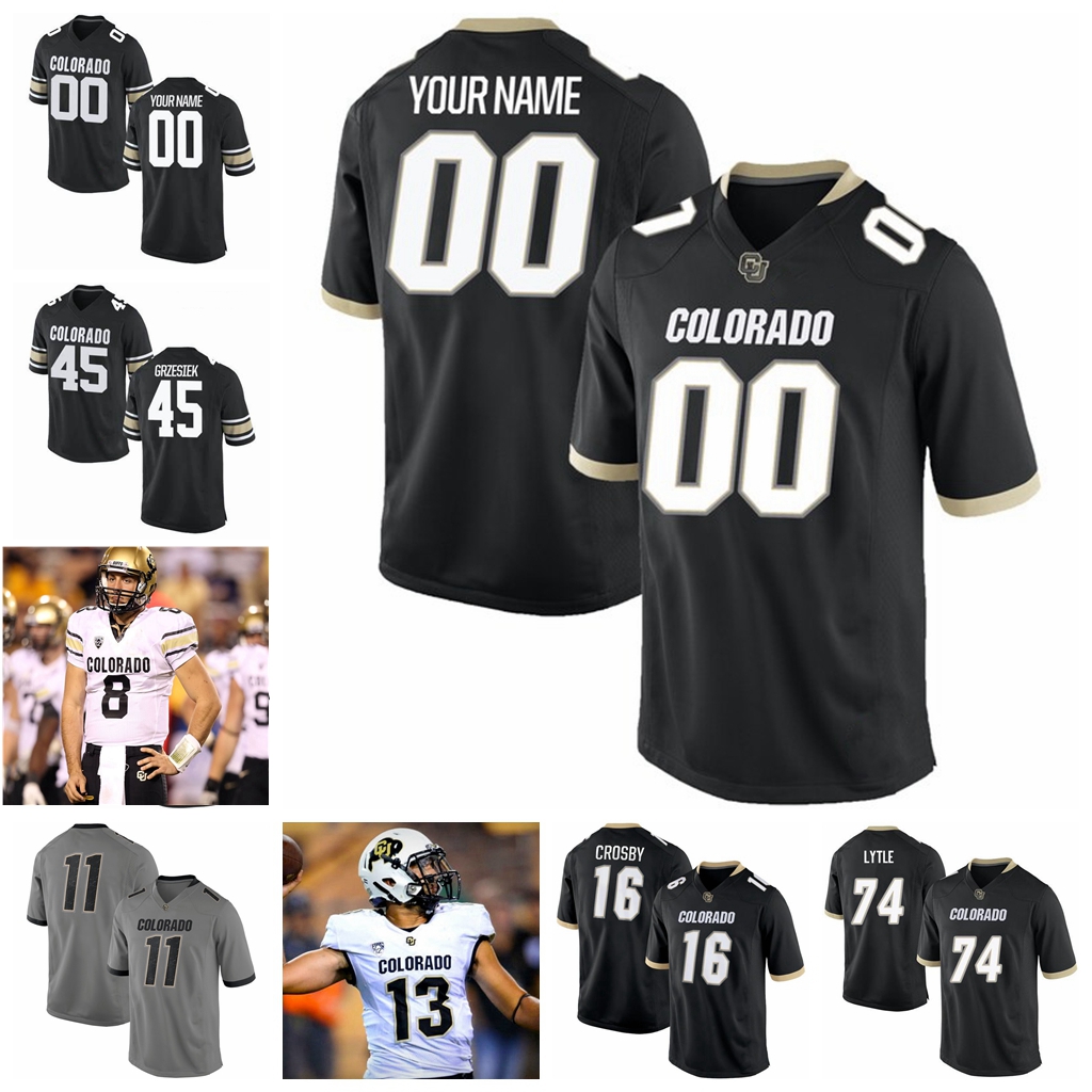 

Colorado Buffaloes Jerseys Darrion Jones Jersey Jared Poplawski Luke Stillwell Joshua Jynes College Football Jerseys Custom Stitched, Black