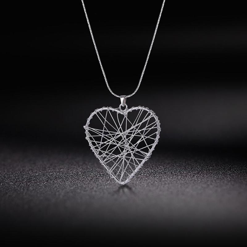 

Lemegeton Heart Triangle Stainless Steel Necklace Geometric Punk Jewelry Choker Necklaces Girlfriend Party Birthday Gift