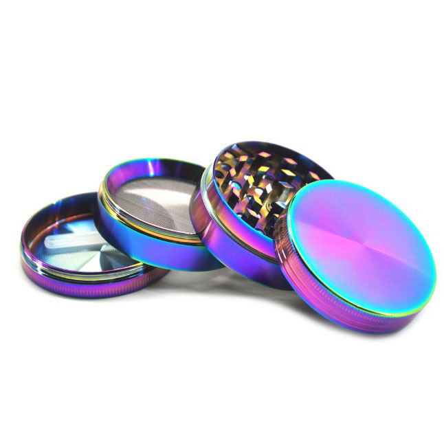 

55mm large color Grinder Zinc Grinder tobacco smoke cigarette detector grinding smoke Tobacco Grinder Fit Dry Herb