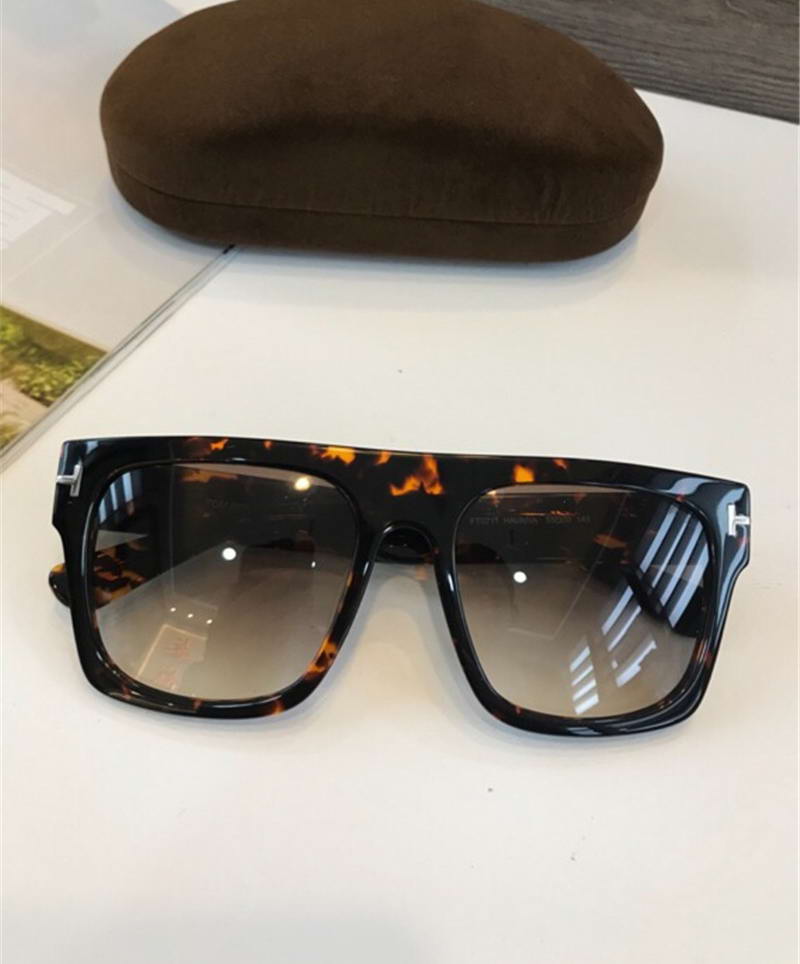 

Whole Mens Sunglasses Mod ft0711 Fausto Black Grey Gafas de sol Luxury designer sunglasses glasses Eyewear high quality New