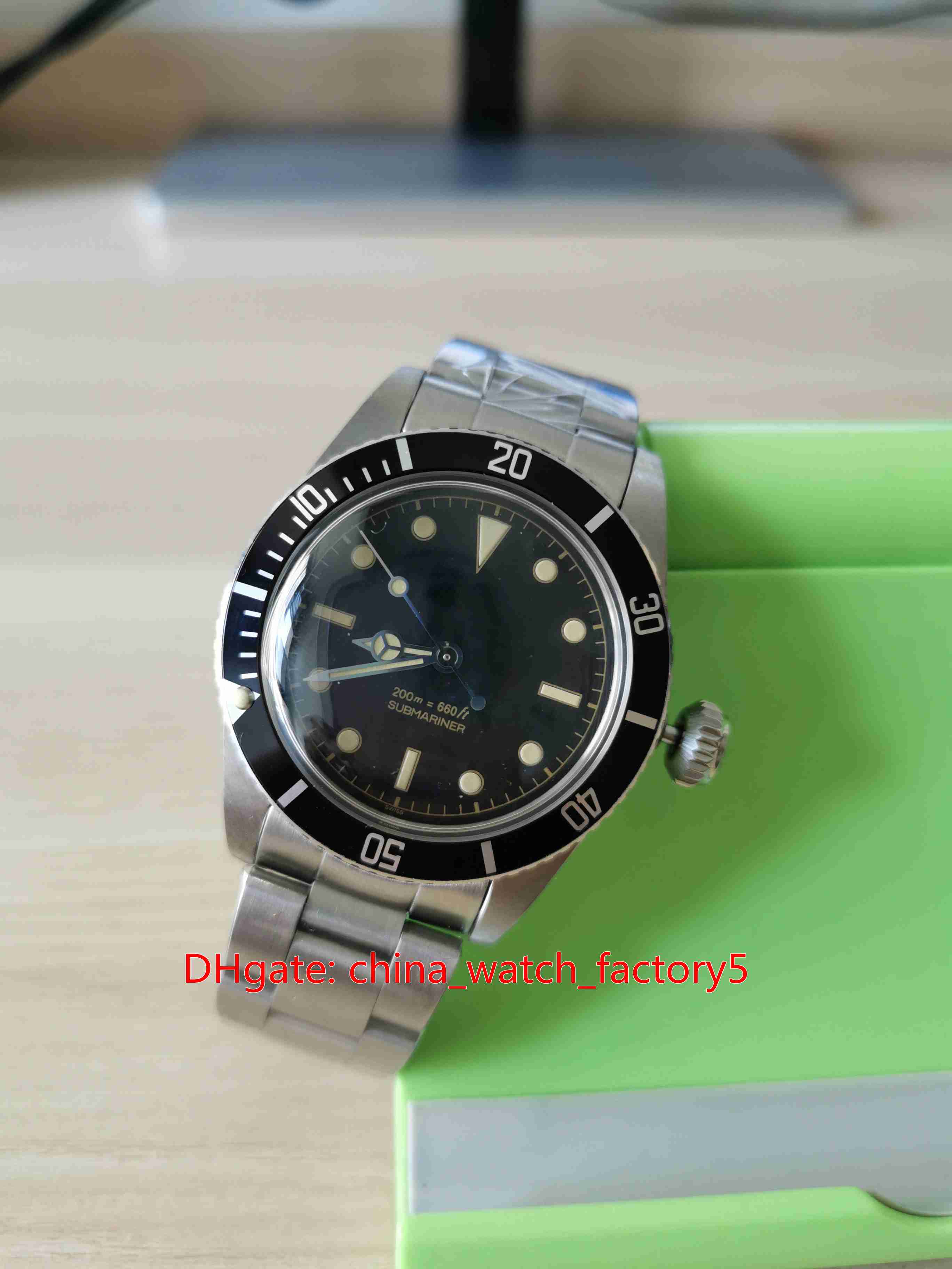

Hot Items High Quality BP Maker 40mm 1961 Vintage 5512 5513 Black Maxi Dial Asia 2813 Movement Mechanical Automatic Mens Watch Watches, No box papers