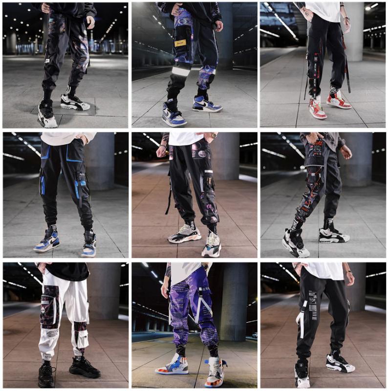 

Men's cargo pants summer fashion students Korean INS Harem Pants Harun loose jogger Ankle-Length sports casual