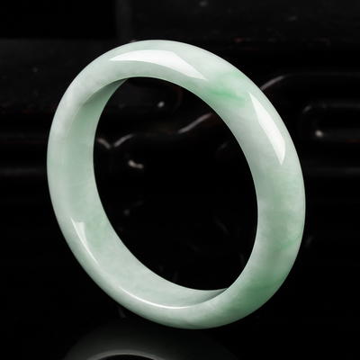 

zheru jewelry natural Burmese jade light green 54mm-64mm bracelet elegant princess bracelet best gift