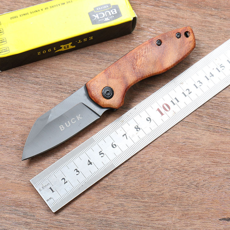 

Mini Pocket Folding Knife 440C Stainless Steel Knife Wood Hunting Knife EDC Emergency Survival Gear Free Shipping