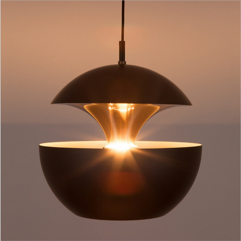 Nordic creative apple aluminum chandelier Pendant Lamps) simple modern dining room lamp personality cafe bar lights-image-484469731