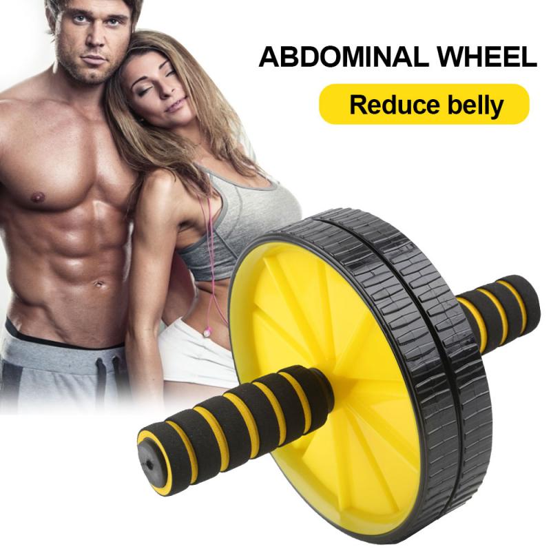 

1Set Outdoor Indoor Abdominal Wheel Double Wheel Belly Roller Double Silent Abdominal Exerciser, Blue