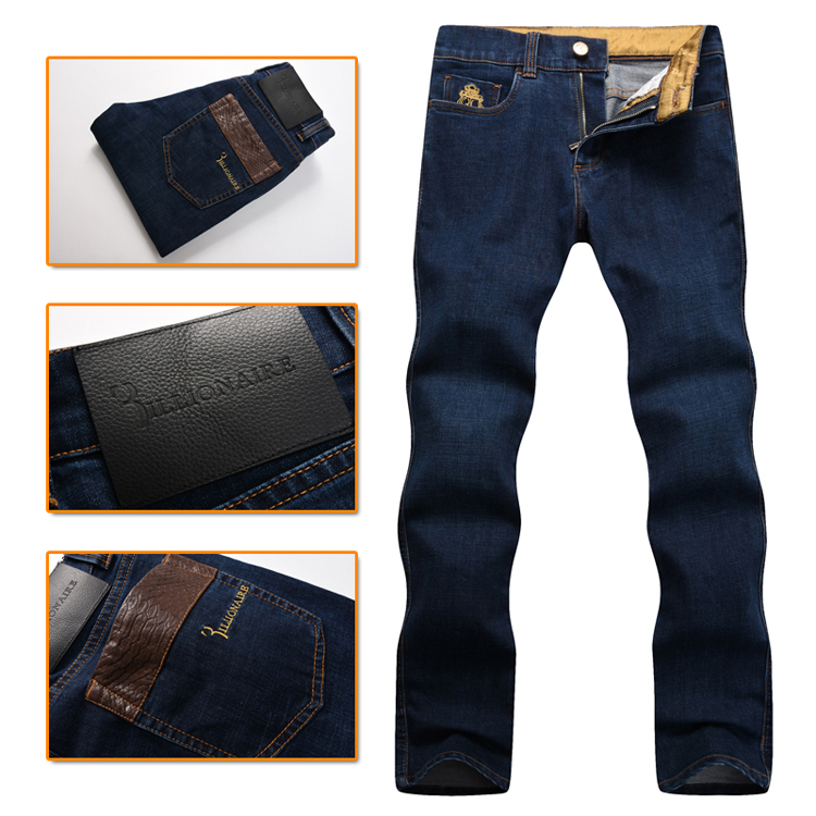 

Italian Couture jean men's 2016 launching autumn and winter casual comfort embroidered clothing free shipping, Blue