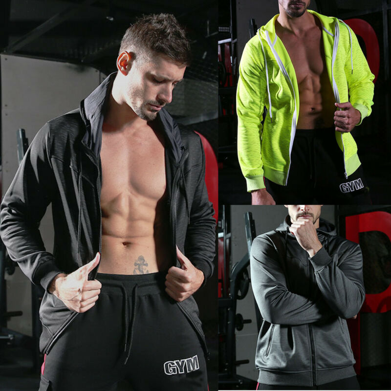 

Mens Fashion Winter Hoodie Warm Hooded Solid Color Zipper Coat Jacket Outwear US Men's Sports Jackets, Green