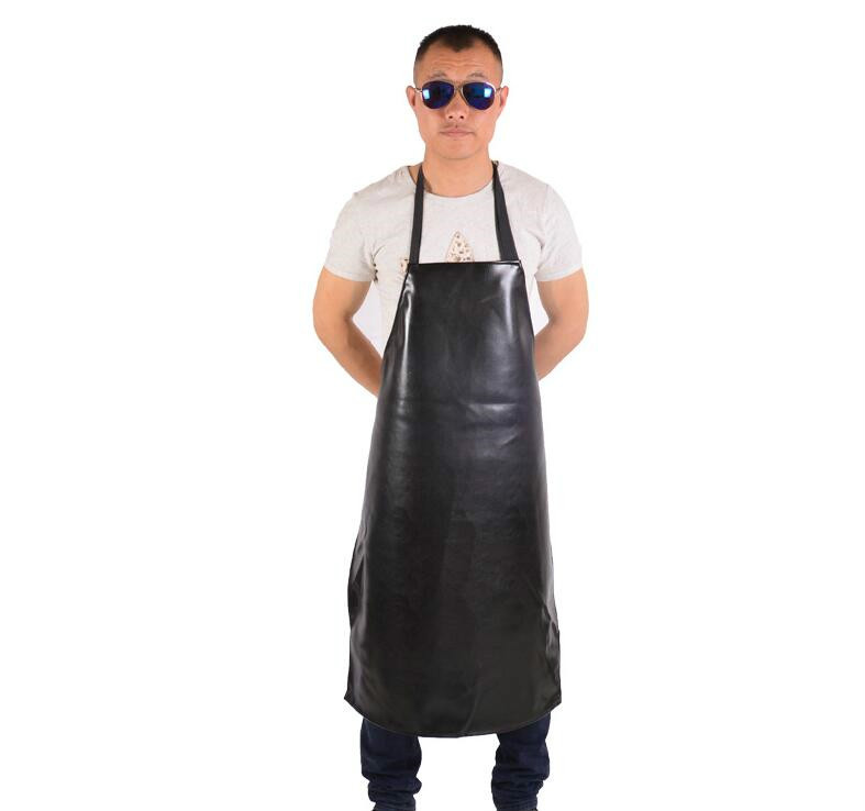 

Hot Mens Womens Convenient Faux Leather Chef Apron Waterproof Kitchen Cafe Commercial Restaurant Cooking Aprons Japanese Apron