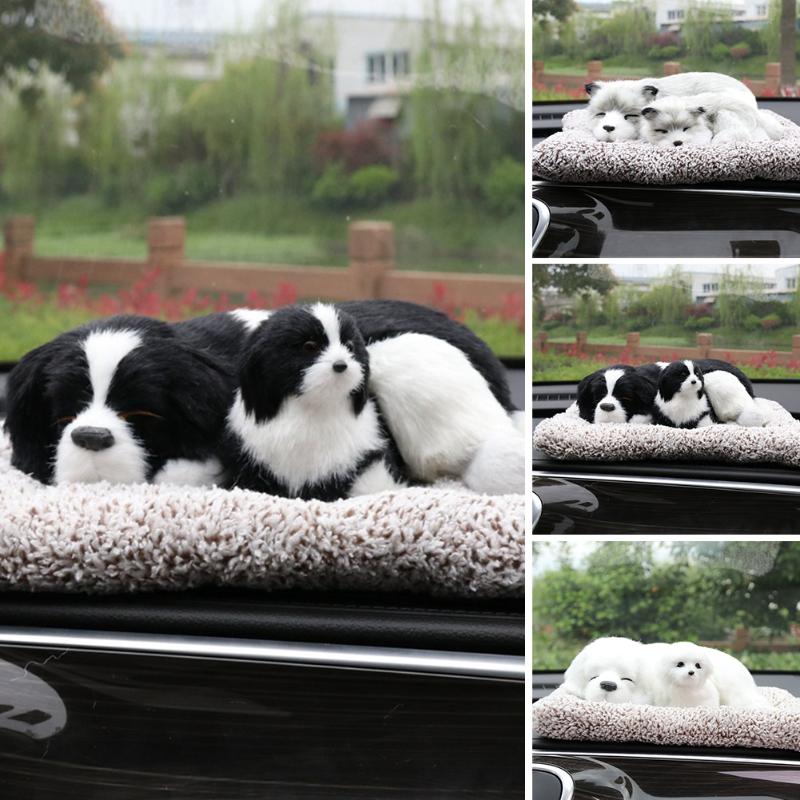 

Car Ornament Cute Dog Bamboo Charcoal Bag Air Purifying Bag Odor Remover Multi-functional Decoration for Car Interior Home Decor