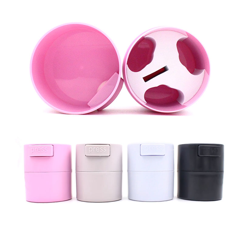 

4Colors Grafting Eyelash Glue Storage Tank Makeup Eyelash Tool Activated Carbon Glue Storage Box Sealing Fresh Dehumidification