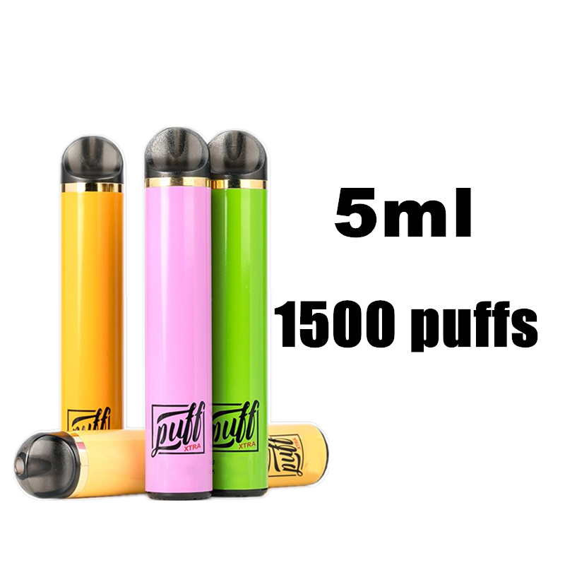 

Puff Xtra Electronic Cigarette Disposable Vape Pods System Starter Kit Device 5ml Cartridges Pre filled 1500 Puffs