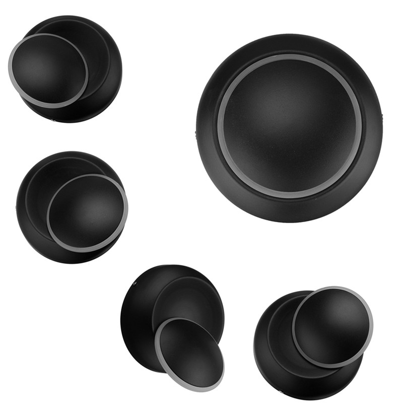 

5W LED Wall Lamp 360 degree rotation adjustable bedside light creative wall lamp Black modern aisle round