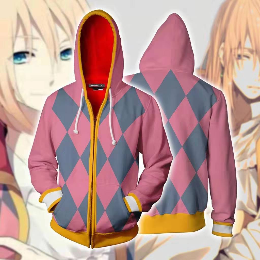 

Anime Howl's Moving Castle Cosplay Costume Zip Up Hoodie Jacket Coat, Black