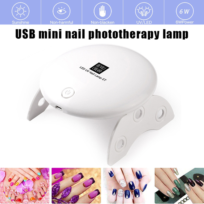 

Manicure Phototherapy Machine Intelligent USB LED Nail Polish Dryer Lamp Baking Light Tools WH998