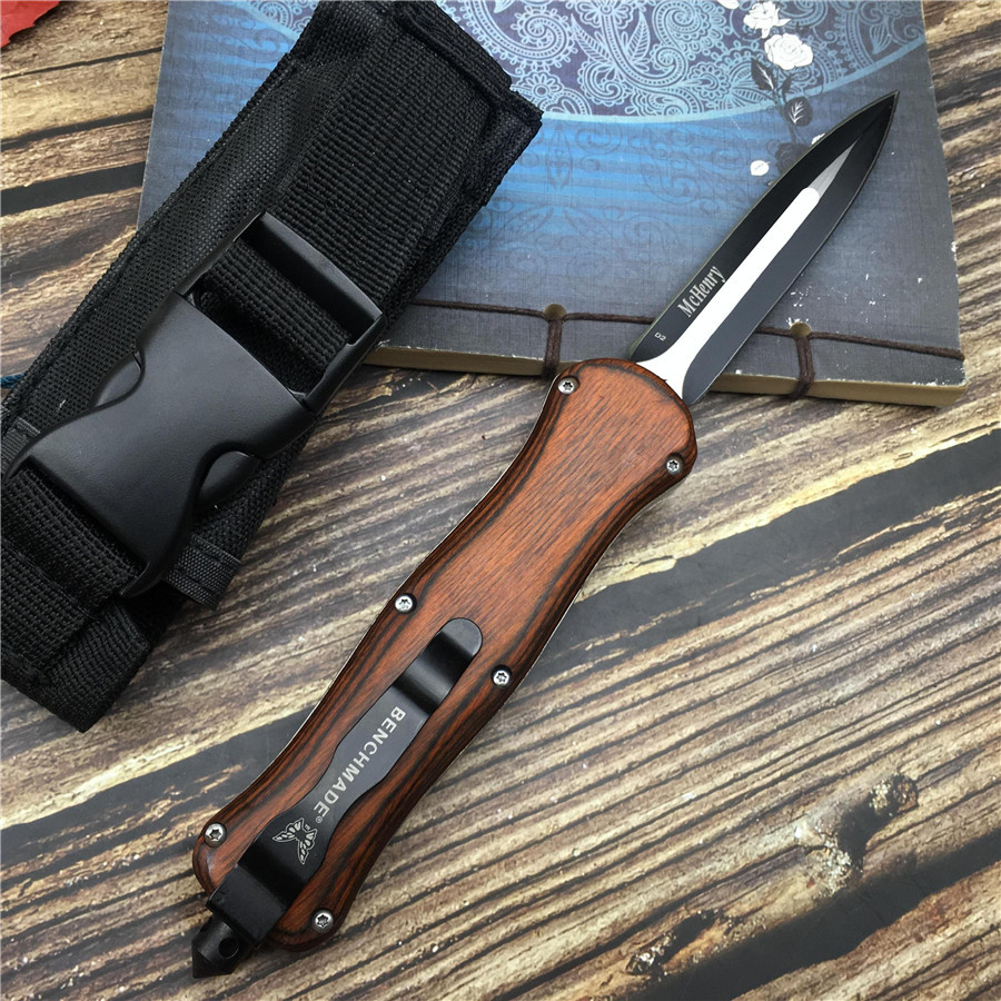 Tactical Knife Spring Assisted Knives Military Fixed Blade Double Edge