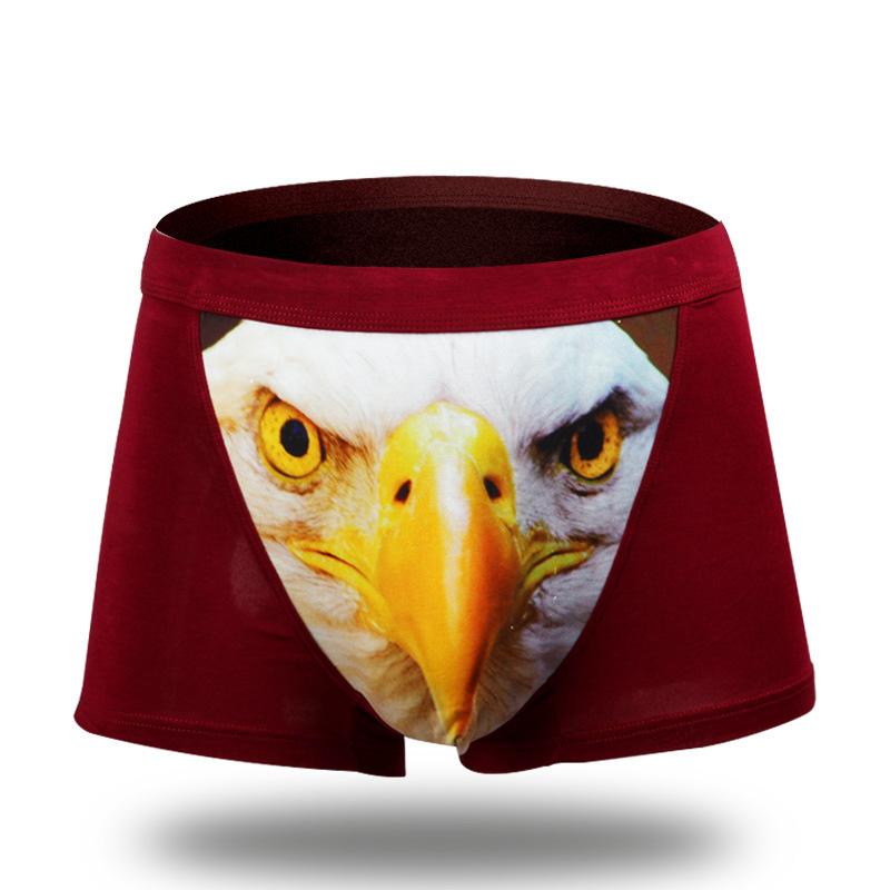 2020 New Funny Mens Underwear Boxers Brand Modal 3D Cartoon Boxer For