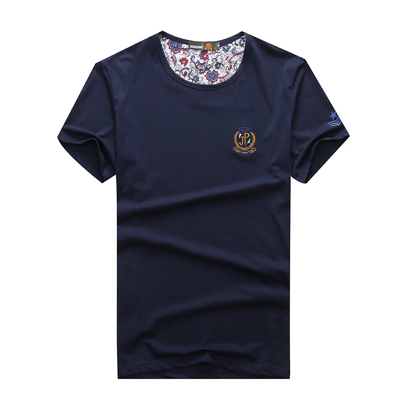 

Men's Tops Tees 2019 summer new cotton O-neck short sleeve t shirt men fashion trends fitness tshirt free shipping LT39 size 3XL, White