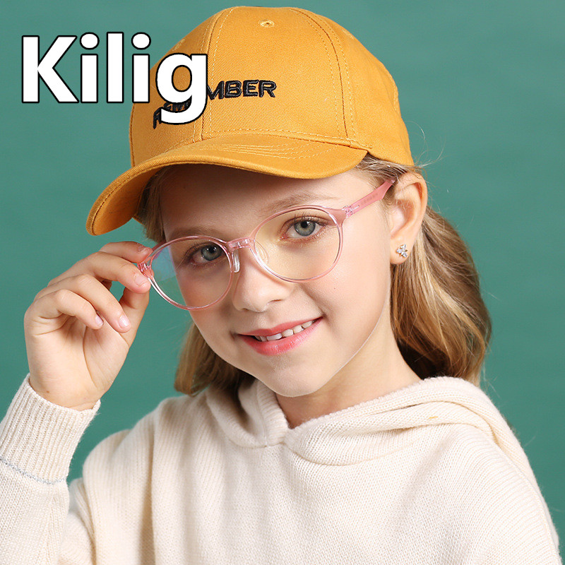 

Sunglasses Teens Computer Reading Glasses Anti-blue Light Kids TR90 Bendable Silicone Eyeglasses Optic Prescription