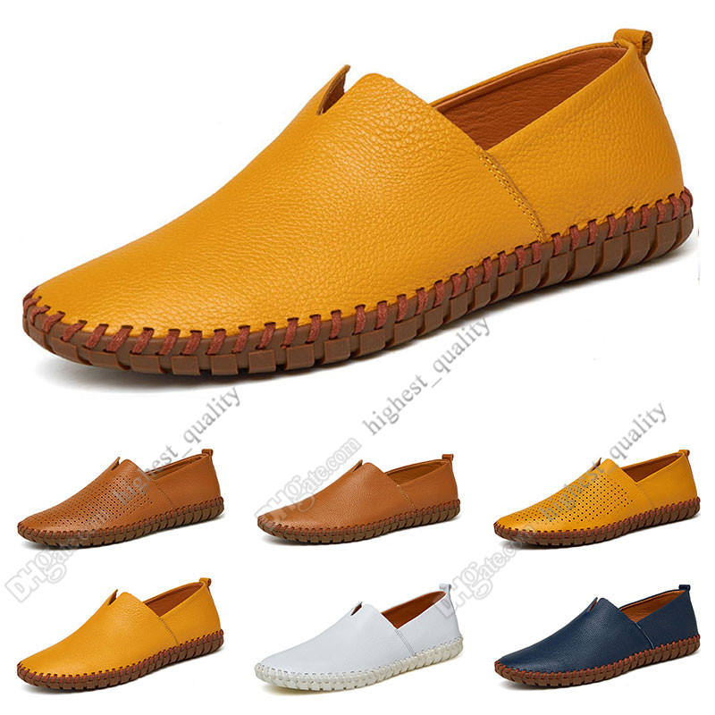 

New hot Fashion 38-50 Eur new men's leather men's shoes Candy colors overshoes British casual shoes free shipping Espadrilles Five, #07