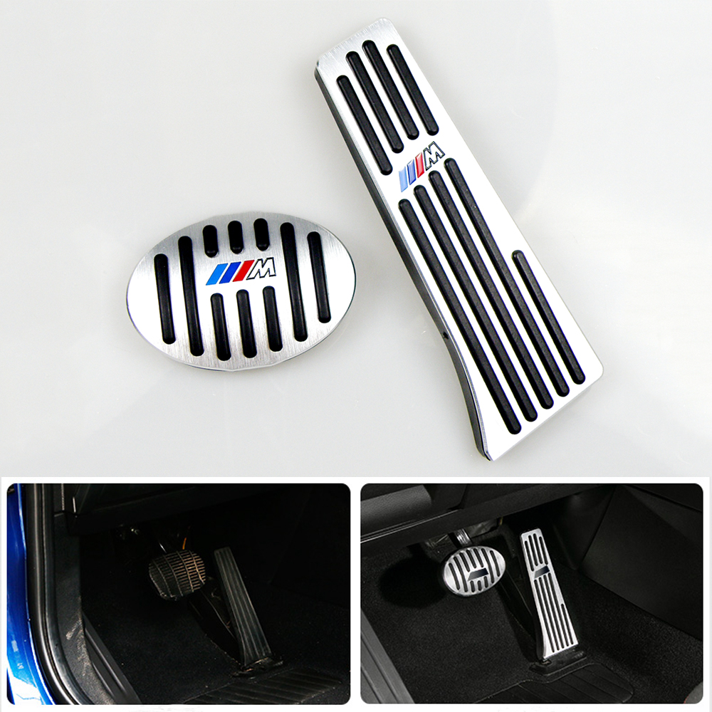 No Drill Gas Brake Pedal For BMW X1 F48 1 2 Series F52 F46 Auto Aluminum accelerator M performance-image-468245588