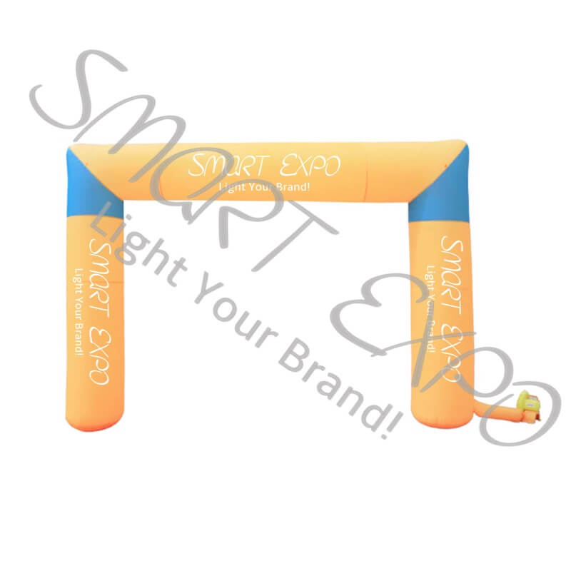 

Outdoor Rainbow Inflatable Arch Doors Inflatable Entrance Advertising Archway with Custom Printing and Blower W8xH3.9 M