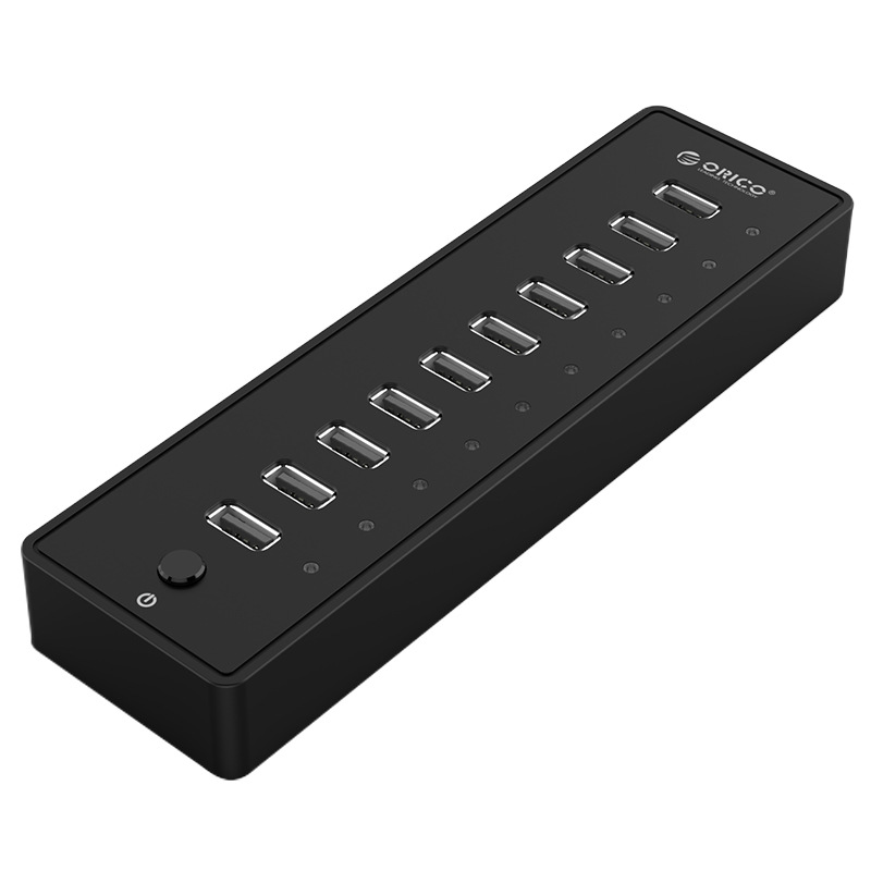 Hot 10 Port USB 2.0 Hub Multi Outlet Power Strip Type-image-552660422