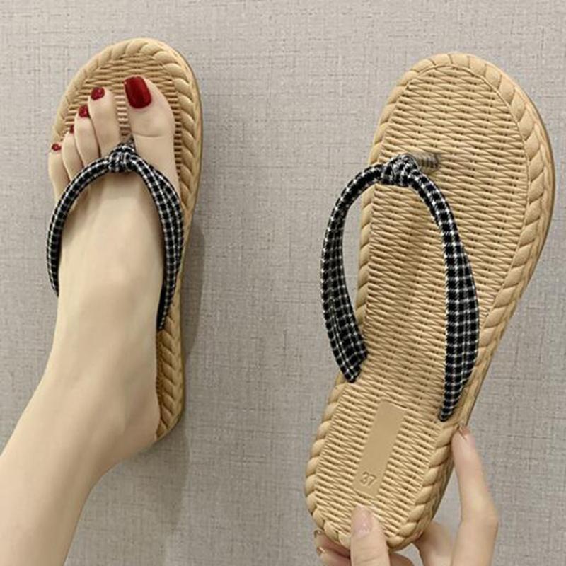 

Beach slippers 2020 fashion flat Non-slip women slippers flip flops summer Leisure sandals and women sh304, Black