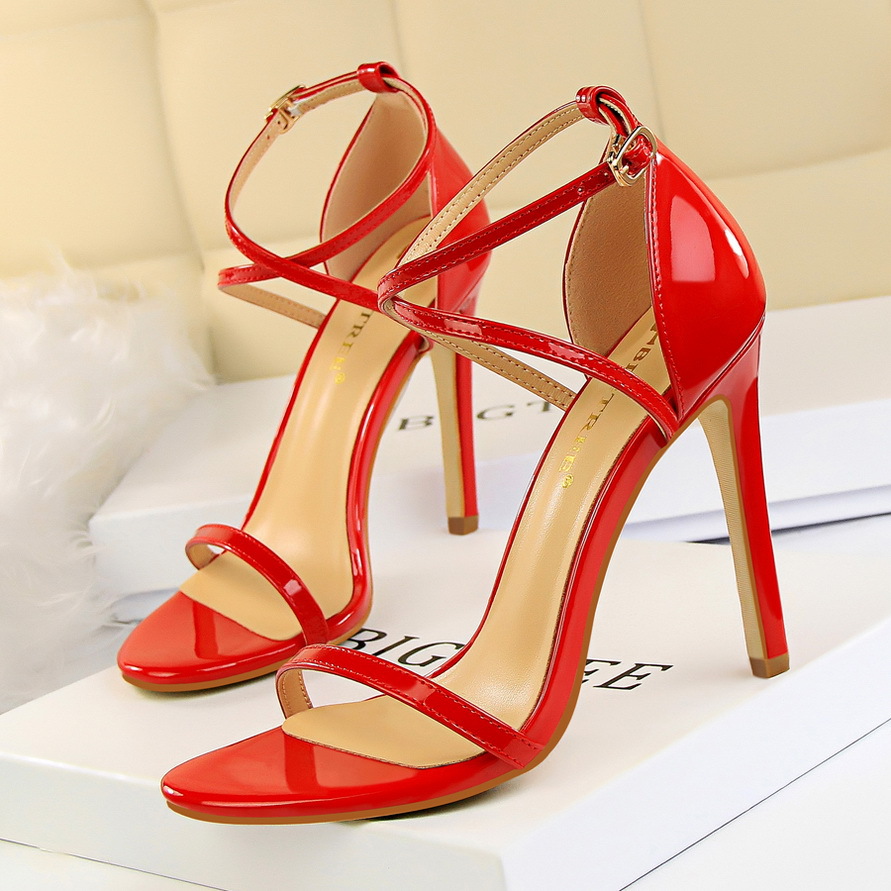 

woman sandals 2019 summer wedding sandals sandalias de verano para mujer red sandals high heels chaussure femme escarpins sexy hauts talons