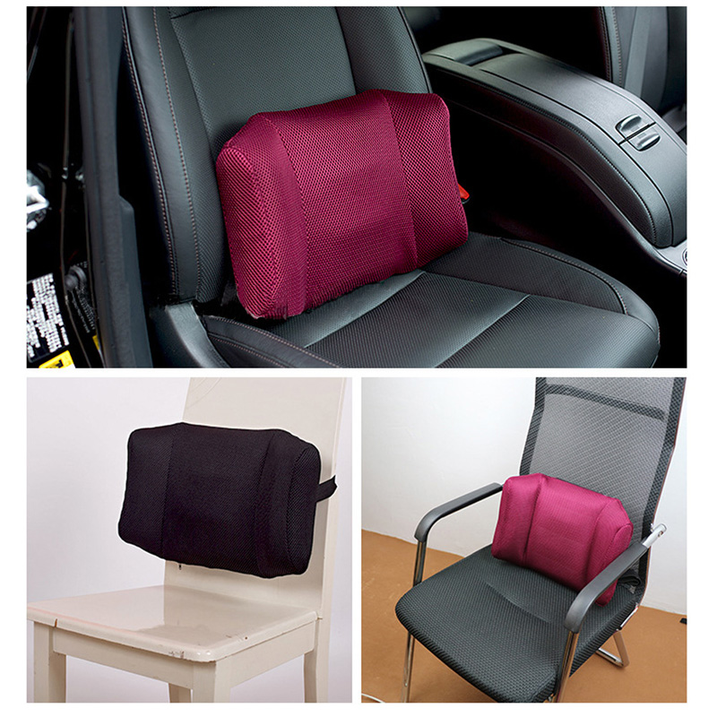 2019 Portable Inflatable Lumbar Support Lower Back Cushion Pillow