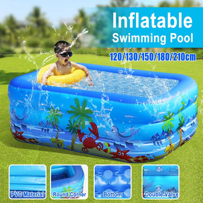 

Swimming Pool 1.2 m-2.1m Inflatable Thicken Bath Barrel Adults Kids Folding Bathtub Swimming At Home Enjoy SPA Time