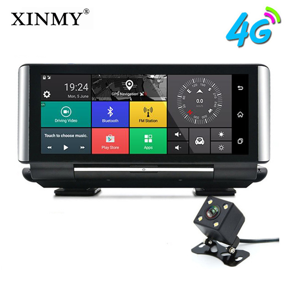 

7 Inch HD 1080P Dual Lens Camcorder 4G Network Car DVR ADAS Android GPS Navigation Bluetooth Wifi 16GB Maps