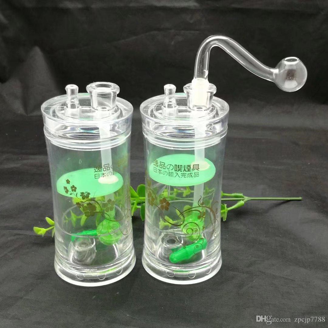 

Single acrylic hookah Wholesale Glass bongs Oil Burner Glass Water Pipes Oil Rigs Smoking Free