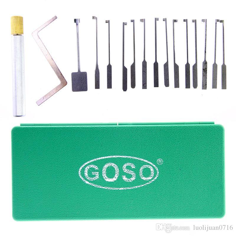 

High Quality GOSO 14pcs Dimple Lock Pick Set Kaba Lock Opener Lock Pick Gun Locksmith Tools