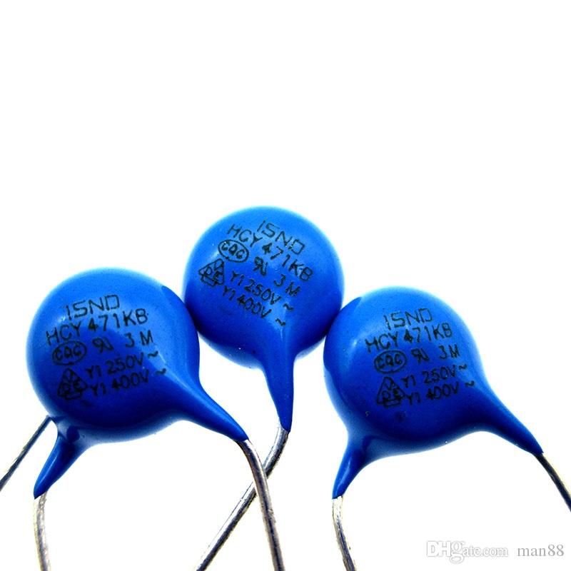 ISND safety ceramic chip Y capacitor HCY471KB 470PF X1 250V Y1 400V pitch 10-image-515987067