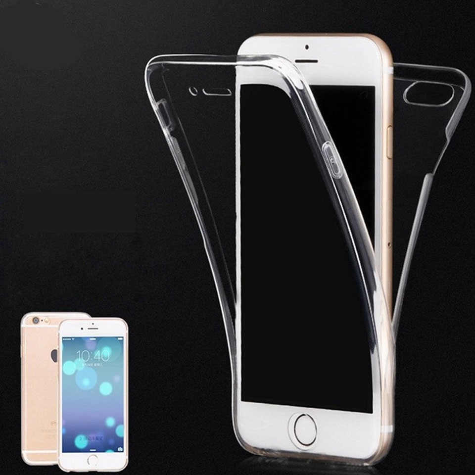 

Fashion 360 degree Seamless Soft Tpu Protection Case for Iphone 5 6 7 8 x xr 11 pro max For samsung S10 s20, Transparent