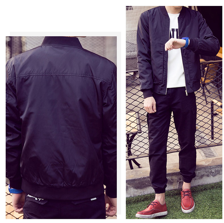 

Fashion high street men clothes clothing black mens jackets multi colors pilot flight Jacket Man Waterproof Men bomber jacket, Black;brown