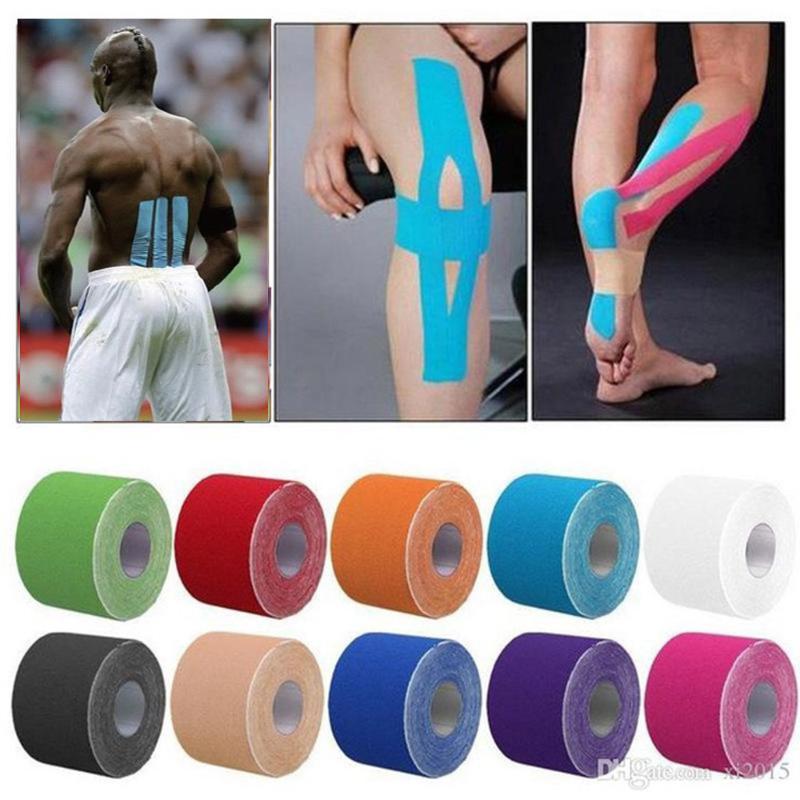 

11 cinta de color vendaje muscular 5cm * 5m cinta adhesiva elástica para lesiones muscular pegatina deporte Kinesiología, Purple