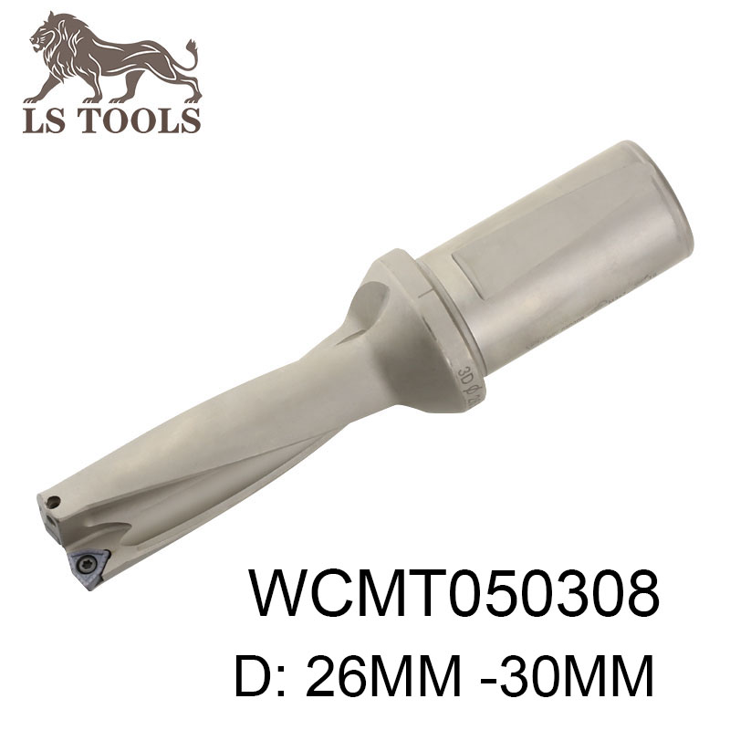 

WC stype U drill Diamter 26mm-30mm CNC indexable U drill 2D/3D shank 32mm bits use WCMT050308 inserts lathe CNC mechine