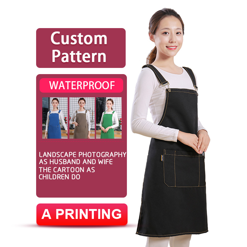 

Custom apron Kitchen Apron For Hairdresser Aprons For Woman Cooking Antifouling Waterproof Aprons Delantales
