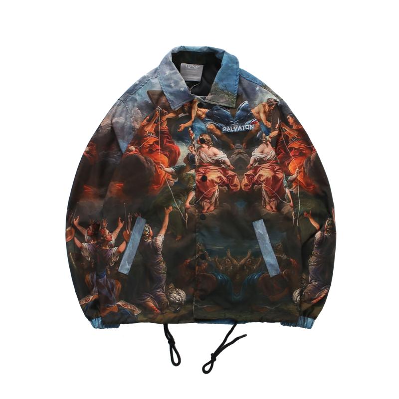 

Pieter Bruegel the Elder Fall of the Rebel Painting Print Windbreaker Coaches Jackets Coats Hip Hop Streetwear, Multi