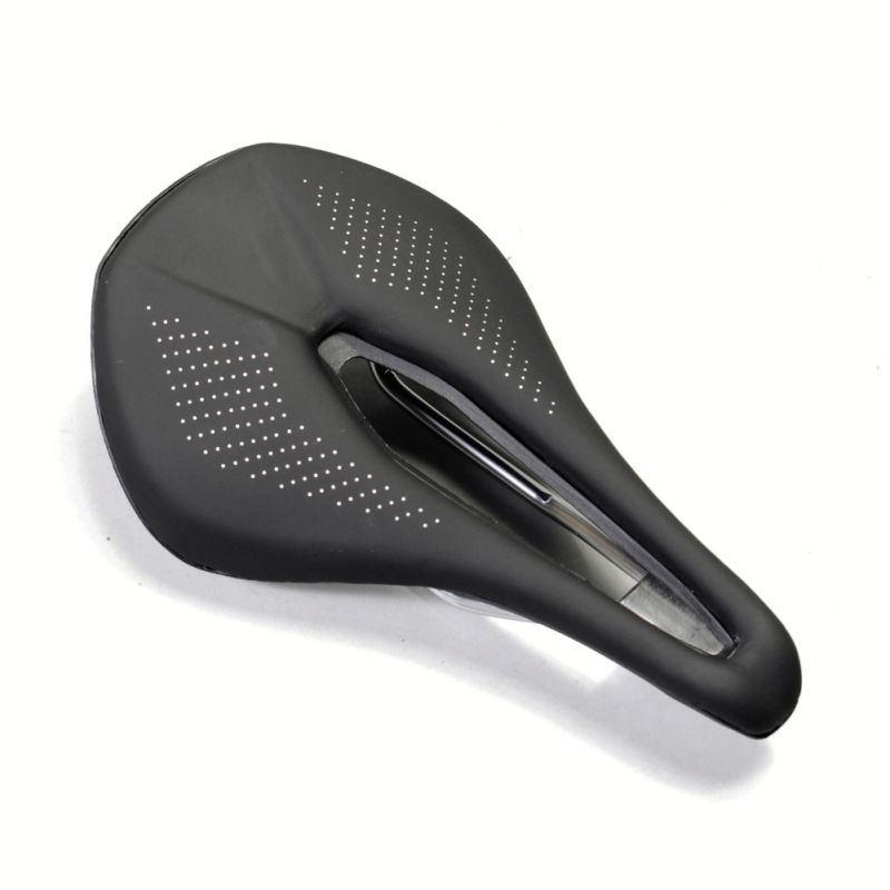 EC90 Ultralight Bicycle Seat Saddles Carbon/&PU Road Bike Racing Seat Black//White